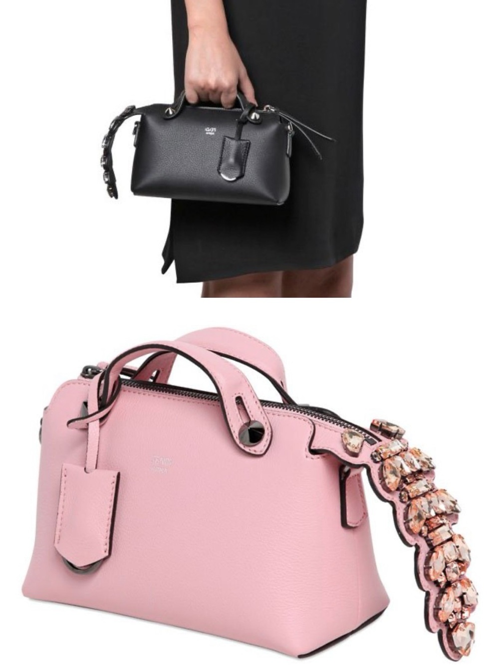 Fendi By The Way mini calfskin crocodile tail